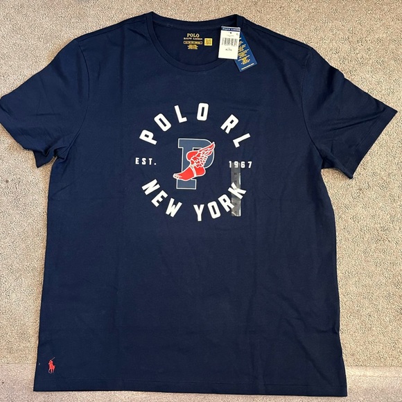 Polo Ralph Lauren P-Wing RL New York Tee T-Shirt Royal Blue New W/Tags Men’s XL - Picture 1 of 4